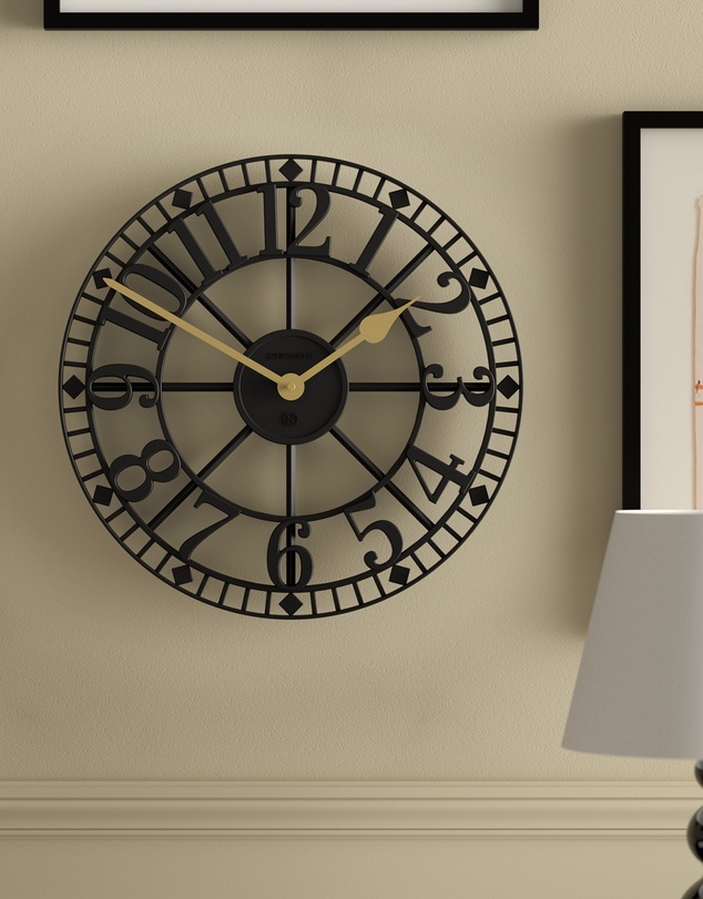 Newgate - Newgate Cube Mantel Clock-Black