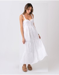 UNE PIECE - Sweetheart Neckline Cotton Maxi Dress