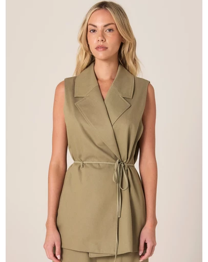 Fate + Becker - Zephyr Wrap Vest With Belt