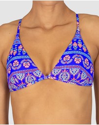 Baku Swimwear - Morocco Longline Fixed Triangle Bikini Bra Top