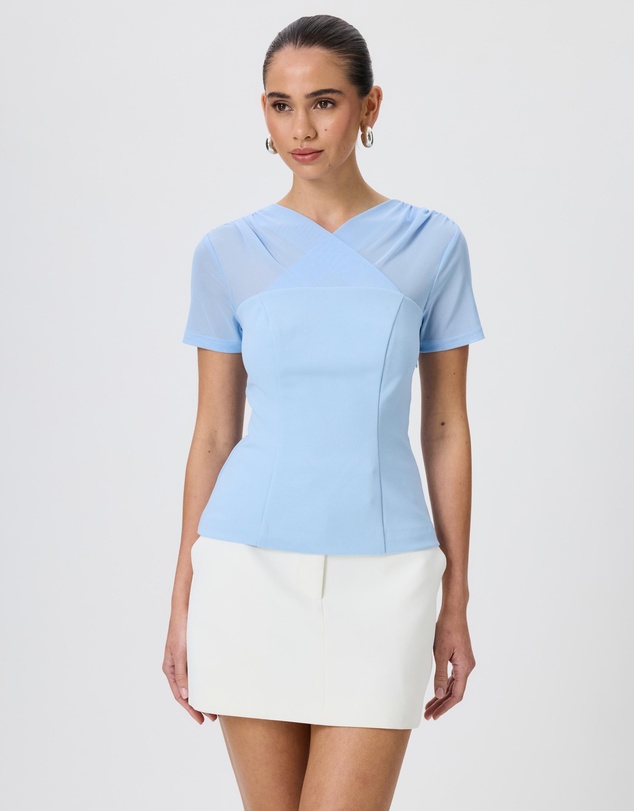 Tussah - Olivia V-Neck Crepe Top