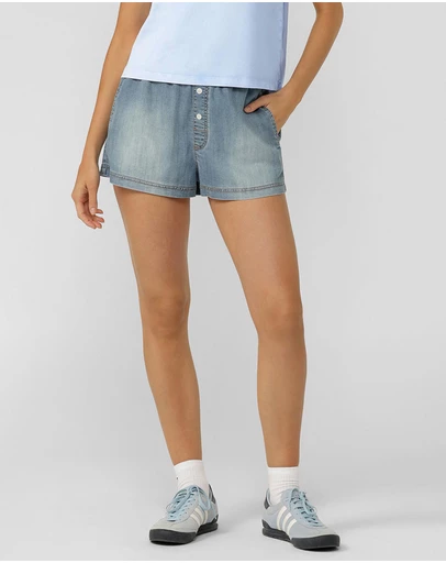 Lorna Jane - Off Duty Washed Denim Shorts