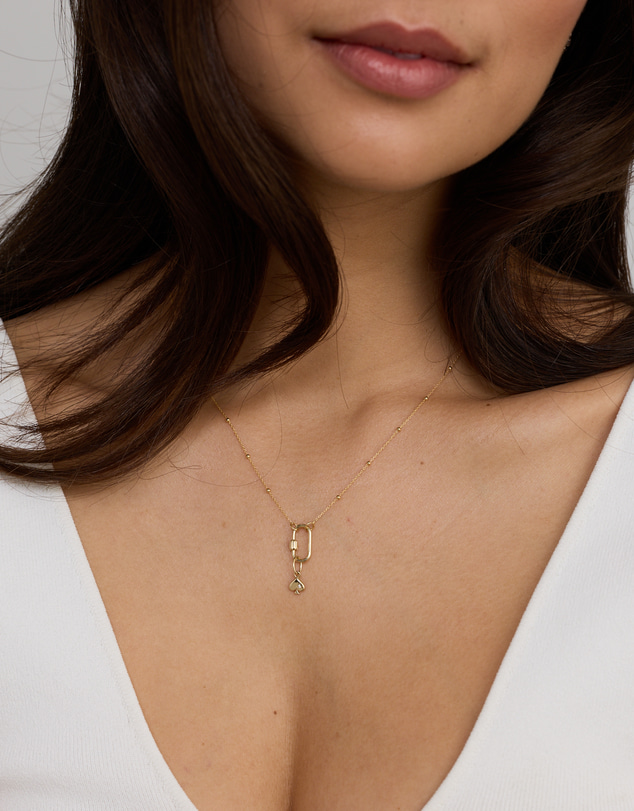 Michael Hill - Spade Micro Pendant with Cubic Zirconia in 10kt Yellow Gold