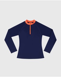 Aqua Blu Kids - Building Blocks Long Sleeve Rash Vest - Teens