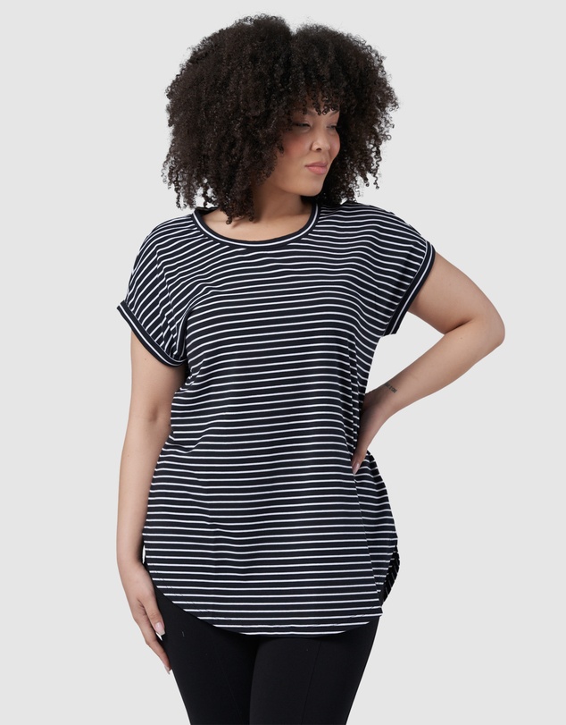 Indigo Tonic - Lauren Longline Stripe Tee