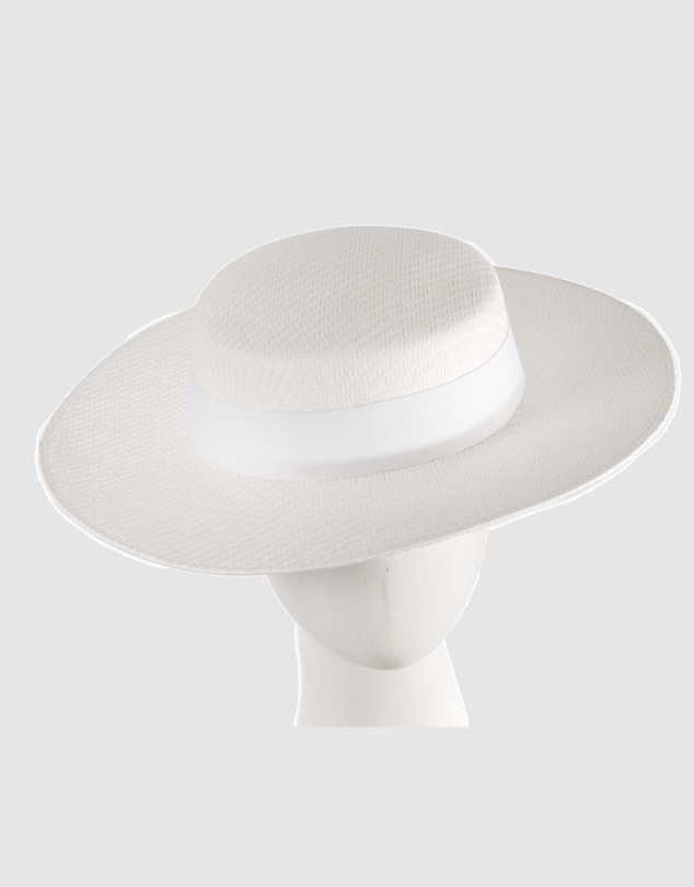 Max Alexander - White Boater Hat