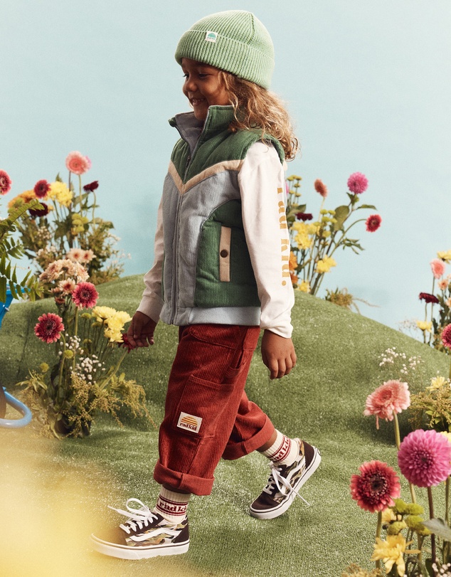 Banabae - Corduroy Carpenter Multi Pocket Pant - Cherry
