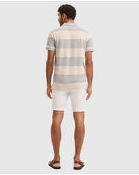 Country Road - Australian Cotton Bold Stripe Pique Polo