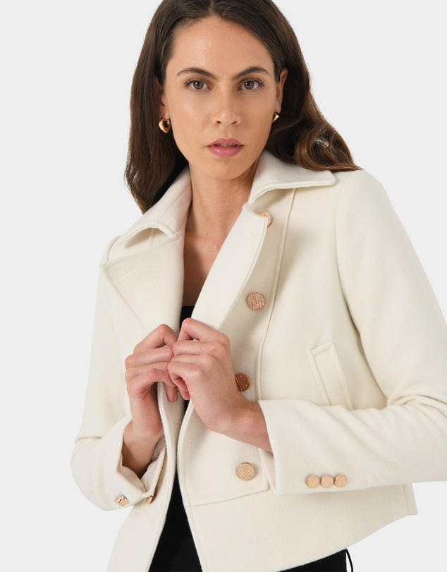 Forcast - Scout Cropped Wool Coat