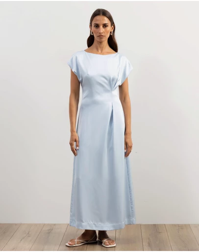 Atmos&Here - Rylee Boat Neck Midi Dress