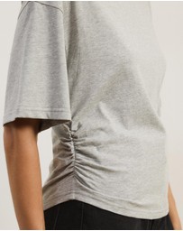 Atmos&Here - Short Sleeve Funnel Neck T-Shirt