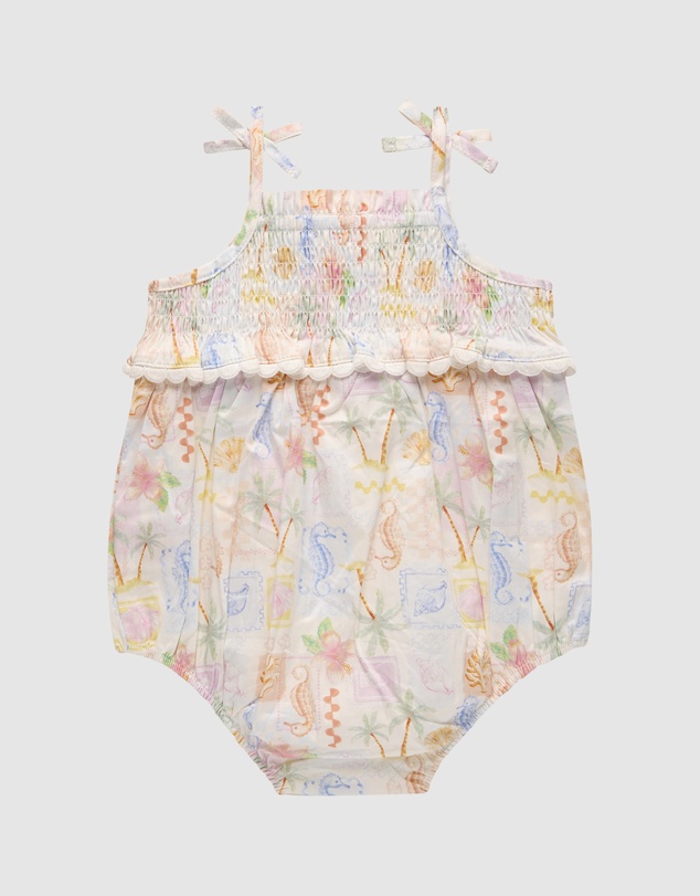 Kynd Baby - Resort Shirred Romper in Resort