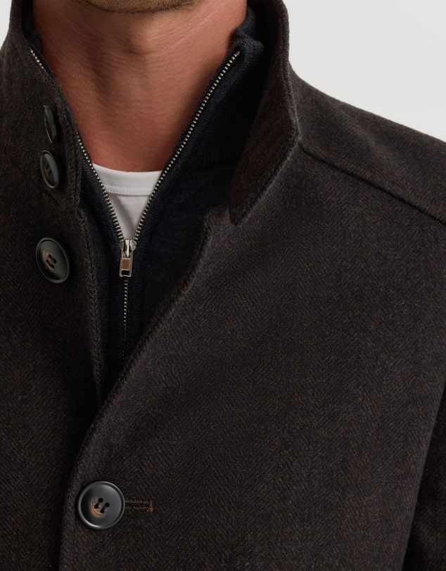 Oxford - Dunbar Herringbone Wool Coat