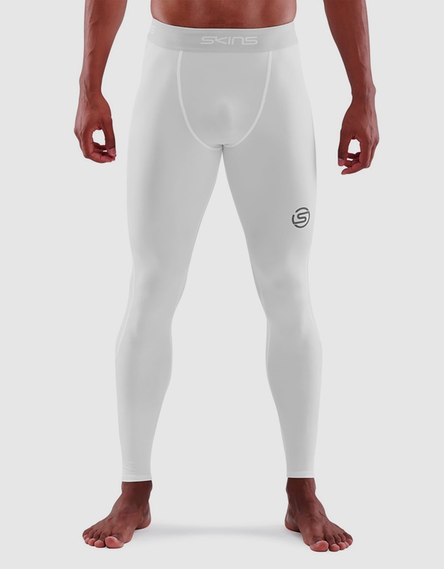 SKINS - SKINS Compression Men's Series-1 Running/Gym Long Tight White