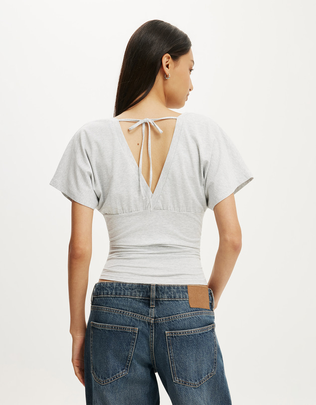 Cotton On - Benni Cinched Vee Tee