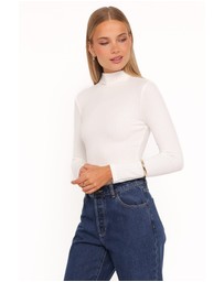Petal & Pup - Andromeda Ribbed Knit Top - Ivory