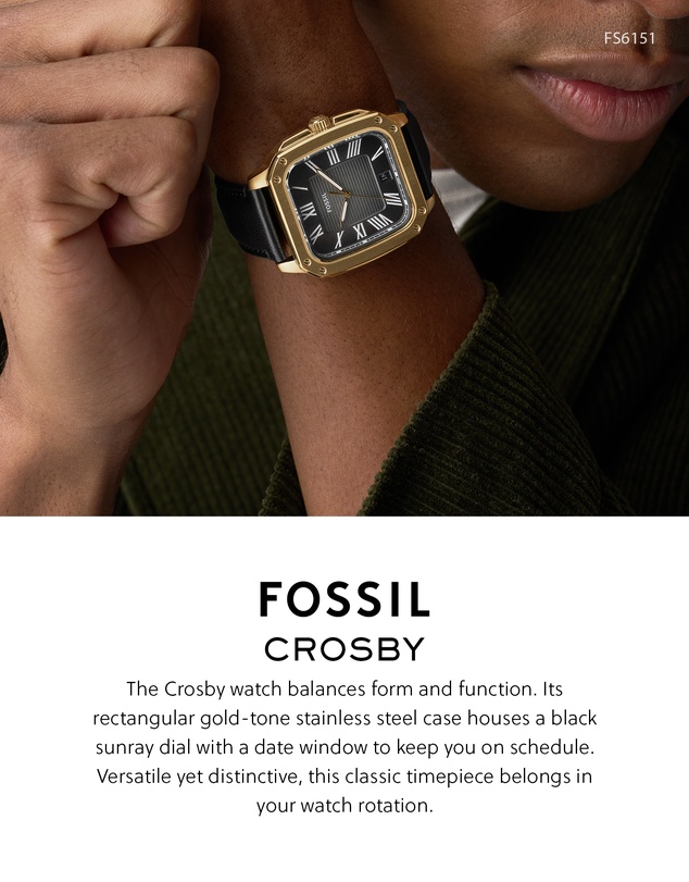 Fossil - Crosby Black Analogue Watch