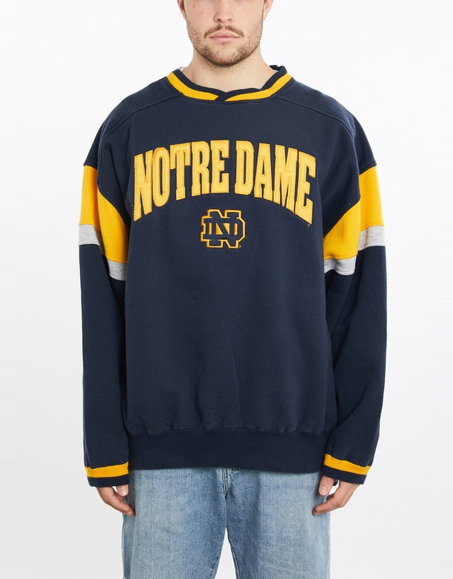 Vintage by The Real Deal - Pre Loved - Vintage 90s University Of Notre Dame Sweatshirt