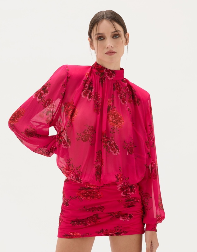 Muma World - Magenta Bloom Quilla Mini Dress