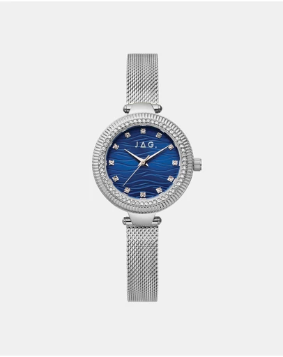 Jag - Maddy Womens Blue Dial 31mm Silver Watch