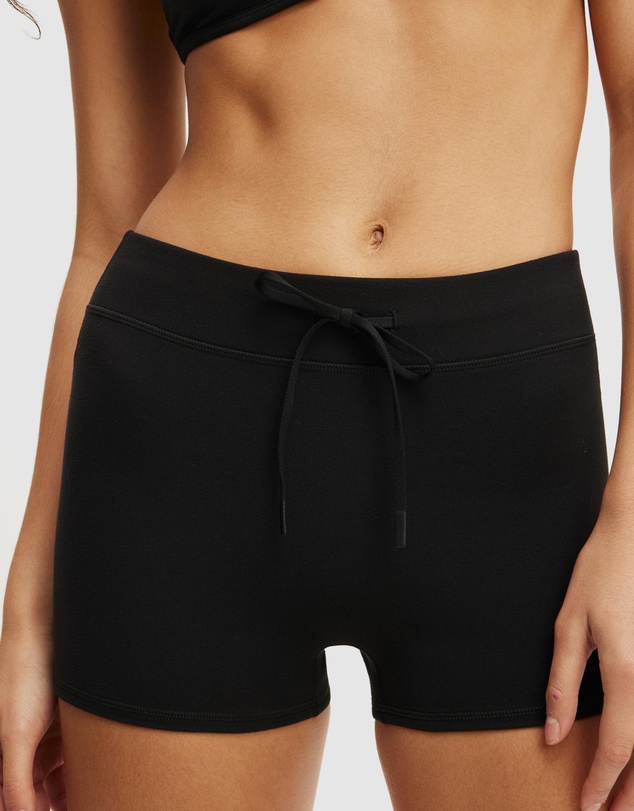 Cotton On Body Active - Ultra Soft Tie Side Roll Over Micro Shorts