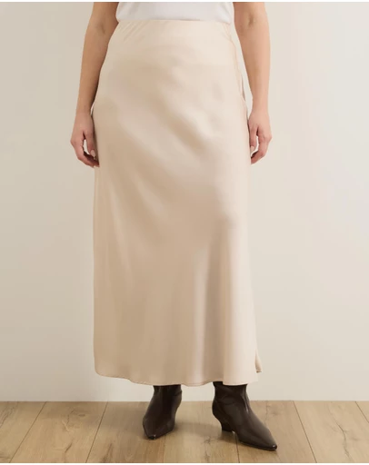 Atmos&Here Curvy - Nya Slip Maxi Skirt