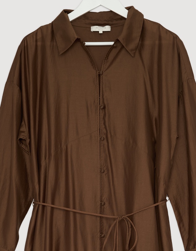 Revibe - Repaired Minima Esenciales Paloma Maxi Shirt Dress - AU 16