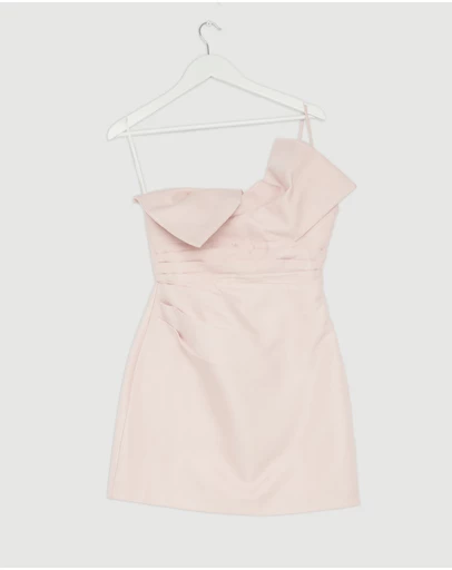 Revibe - Repaired Shona Joy Otis Twist Knot Mini Dress - AU 10