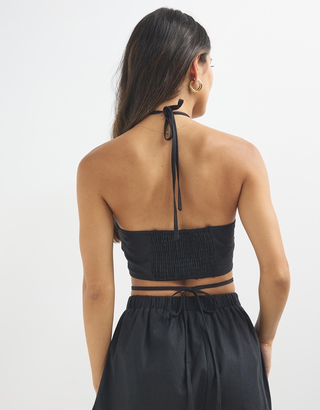 Dazie - Playful Ties Halter Top