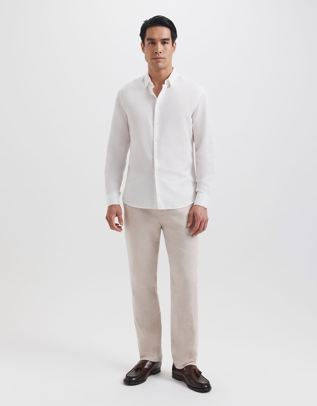 SABA - Reeves Long Sleeve Classic Linen Cotton Shirt