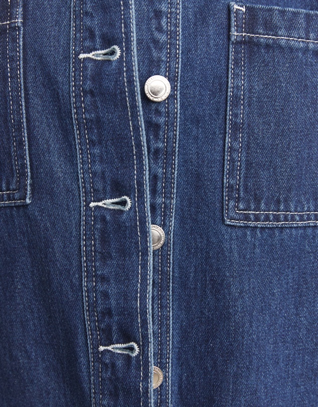 Dazie - Balmy Nights Short Sleeve Denim Overshirt