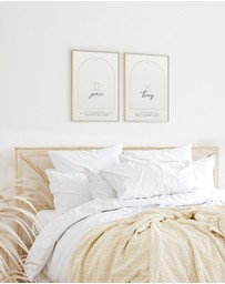 Olive et Oriel - Taurus Zodiac Art Print