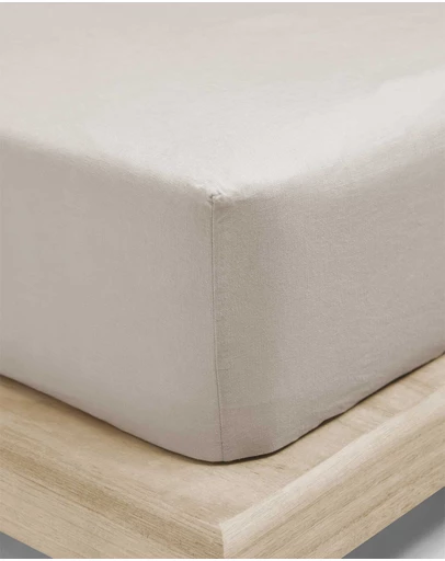 Aura Home - Emile Linen Fitted Sheet