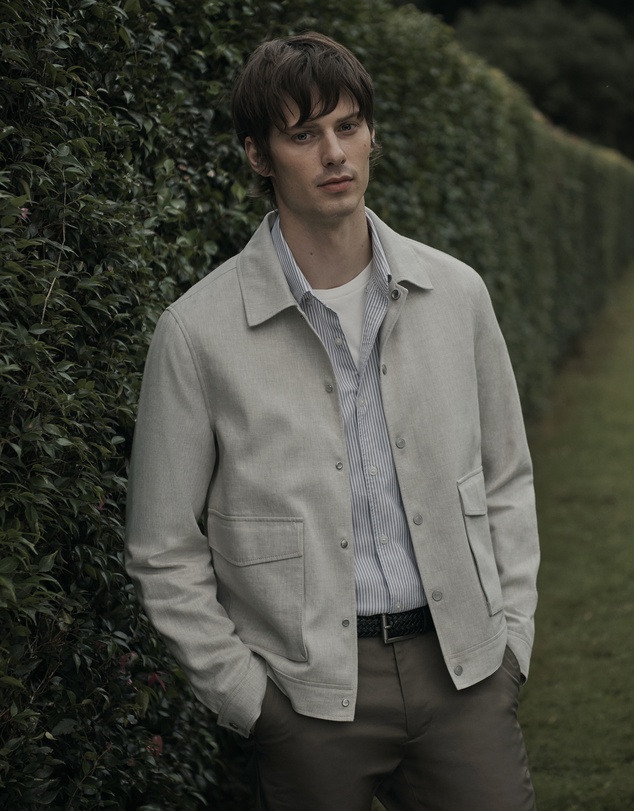 Country Road - Linen Cotton Blend Button Jacket