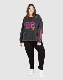 Love Your Wardrobe - LYW & Co Multi Print Sweat Top