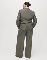 M.N.G - Pleated Straight-Leg Suit Trousers