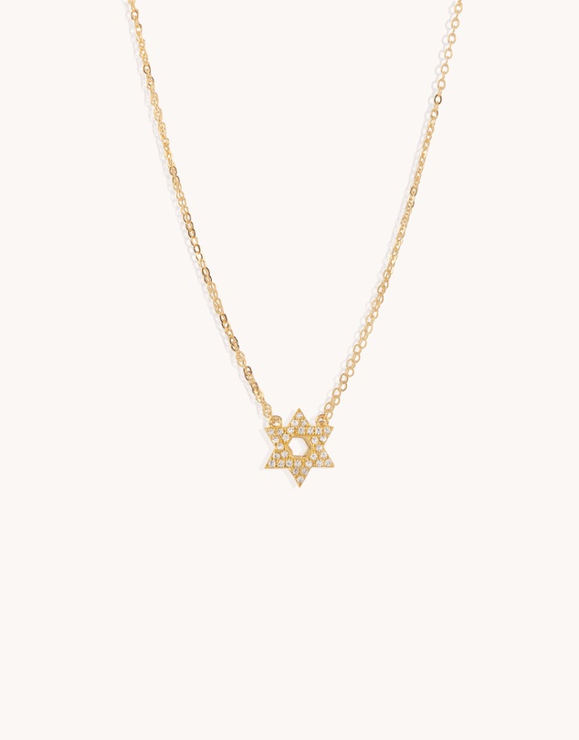 Bianc - Medium CZ Star of David Necklace
