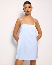 AERE - Rhi Satin Shift Mini Dress