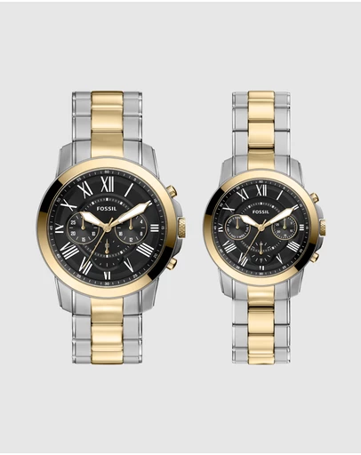 Fossil - Grant Two Tone Chronograph Watch