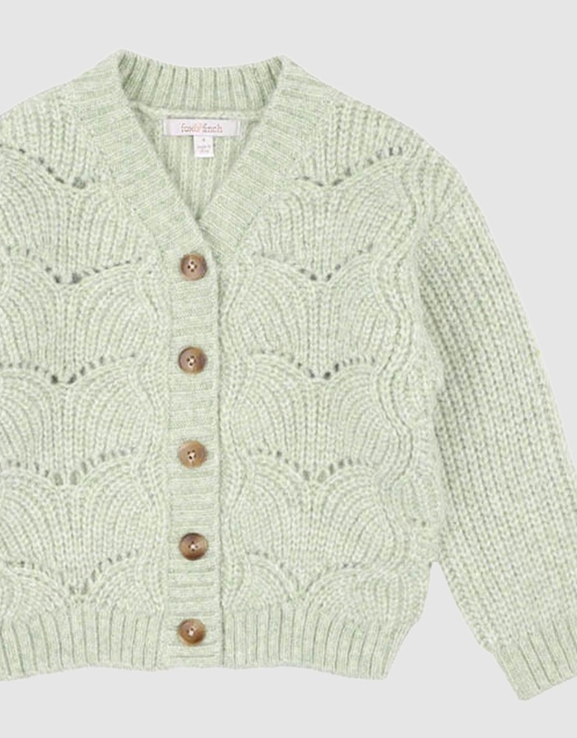 Fox & Finch - Orchard Bloom Pointelle Cardigan - Babies