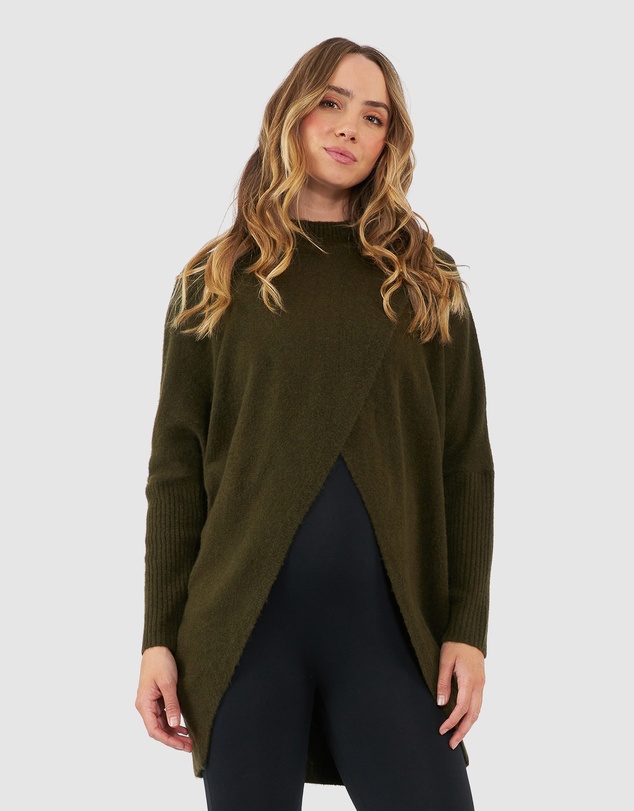 Ripe Maternity - Hallie Cross Over Knit