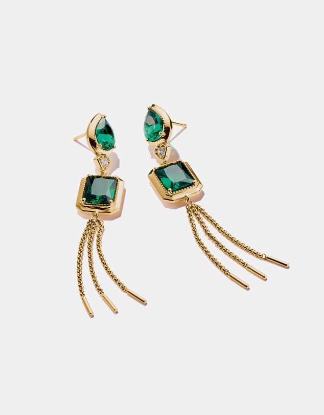 THOMAS SABO - THOMAS SABO Earrings with Green Stones