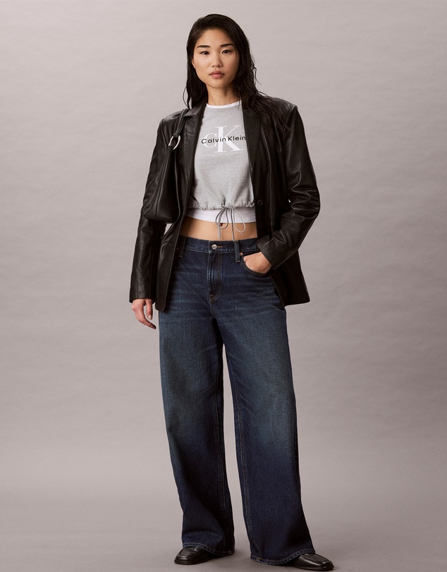 Calvin Klein Jeans - Monologo Cropped Drawstring Tee