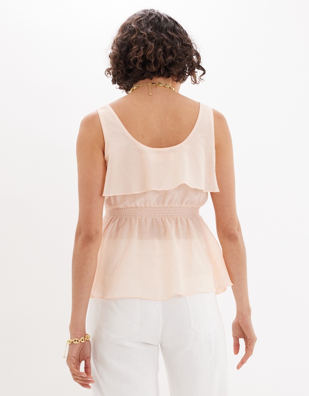 Amelius - Lorena Peplum Ruffle Top