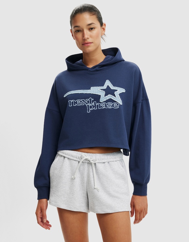 Cotton On - Cropped Oversized Hoodie