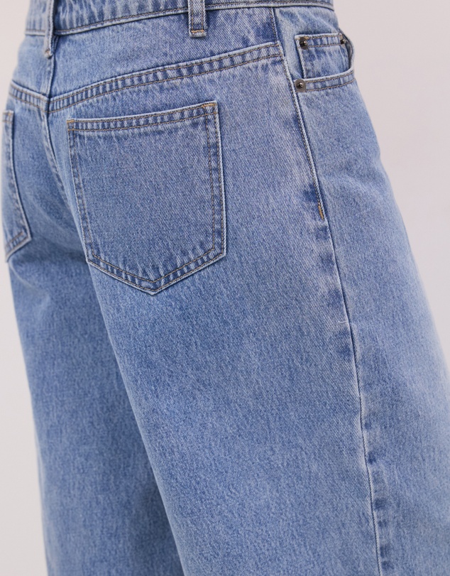 Calli - Gaia Mid Rise Wide Leg Jeans