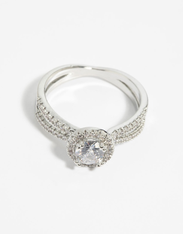 Lovisa - Silver Cubic Zirconia Ring