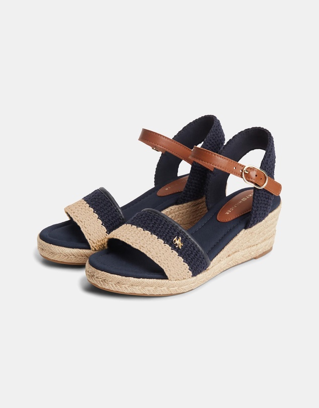 Tommy Hilfiger - Eileen Mid Crochet Wedge Espadrilles - Women's