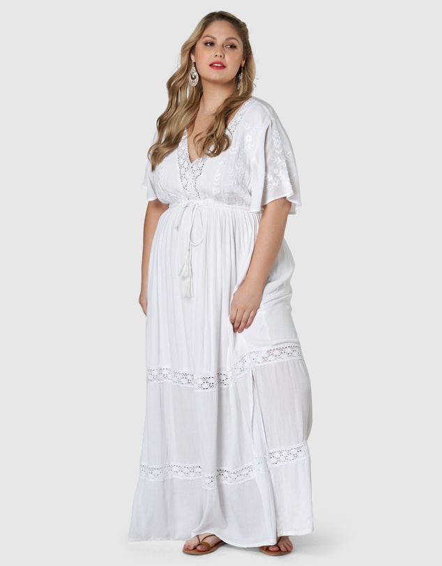 The Poetic Gypsy - Floating Clouds Maxi Dress