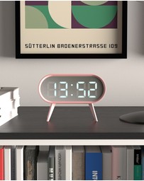 Newgate - Newgate Space Hotel Cyborg Led Alarm Clock Pink